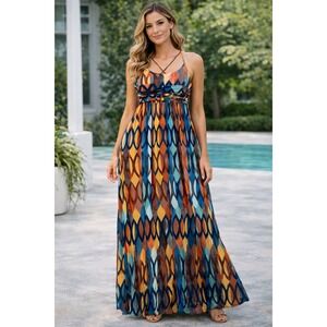 chinese dress ladies The Maeve Dress in Aleutian Blue Floral  V. Chapman